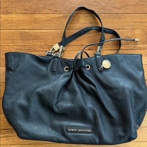 Juicy Couture Black Pebbled Tote
